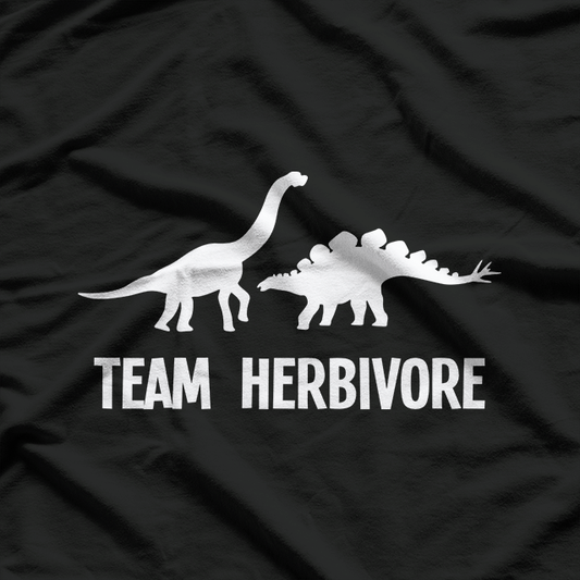 Team Herbivore Vegan Dinosaur Lover Funny T-Shirt