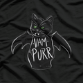 Vampurr Stay Spooky - Cute and Funny Black Cat Halloween T-Shirt