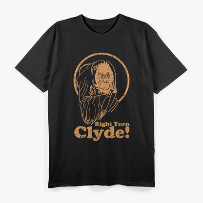 Vintage Clyde's Right Turn - Classic Comedy T-Shirt