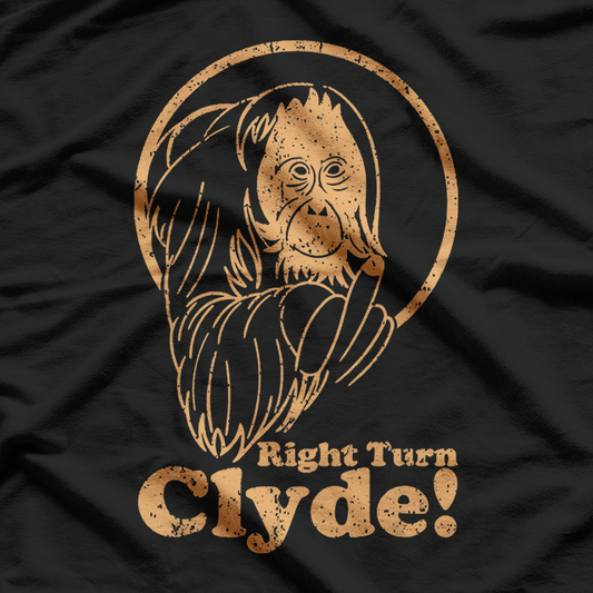 Vintage Clyde's Right Turn - Classic Comedy T-Shirt