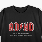 ADHD Hard Rock Highway Squirrel Fun T-Shirt
