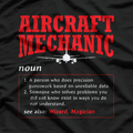 Aircraft Mechanic Definition Airplane Aircraft Mechanic T-Shirt
