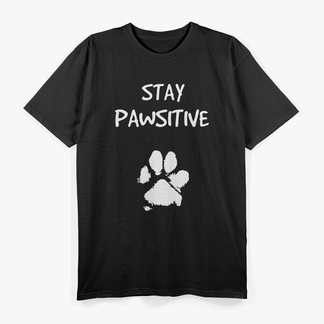 Stay Pawsitive – Funny Dog Lover Pun Gift Classic T-Shirt