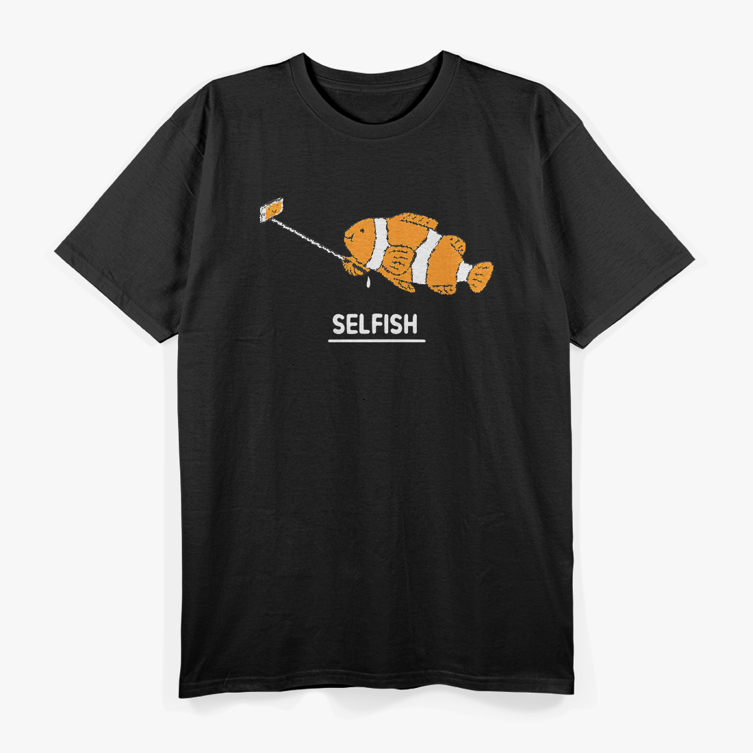 Funny Fish Selfie T-Shirt