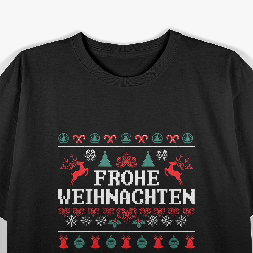 German Merry Christmas – Funny Holiday Germany Design T-Shirt