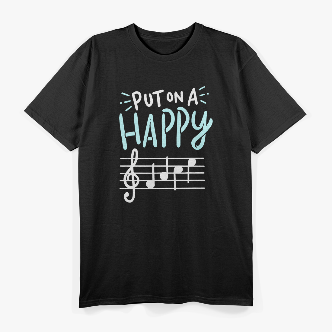 Happy Face Music, Funny Music T-Shirt