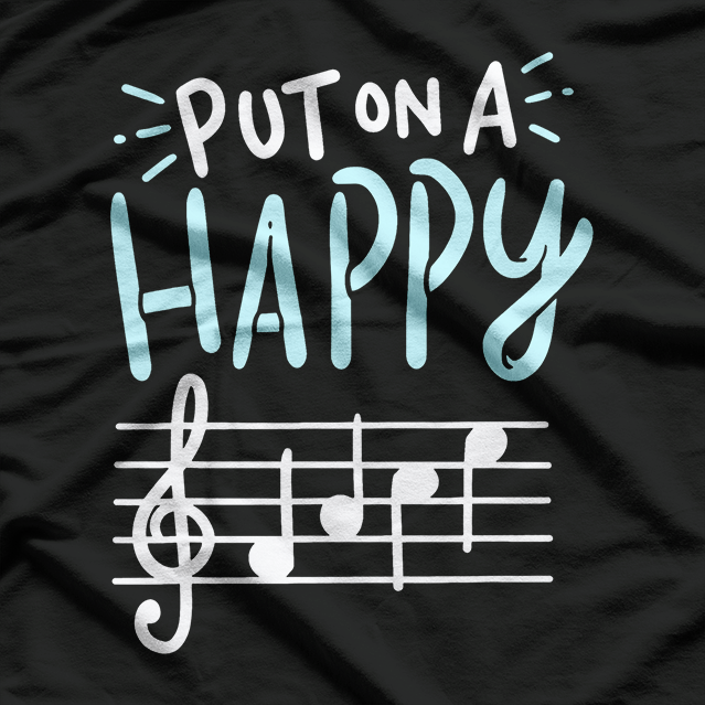 Happy Face Music, Funny Music T-Shirt