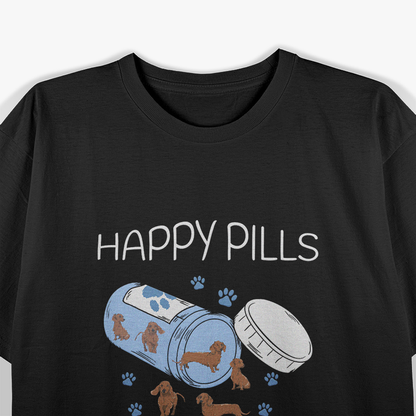 Happy Pills Dachshund – Cute Dog Lover T-Shirt