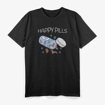 Happy Pills Dachshund – Cute Dog Lover T-Shirt