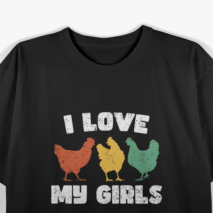 I Love My Hens – Cute Funny Chicken Farmer Backyard Poultry T-Shirt