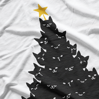 Meowy Christmas Tree: Festive Cat Lover T-Shirt