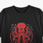 Octopus Playing Guitar Kraken Electric Bass Music T-Shirt