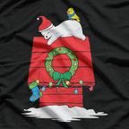 Holiday Polar Bear Christmas Stocking Cute Festive T-Shirt