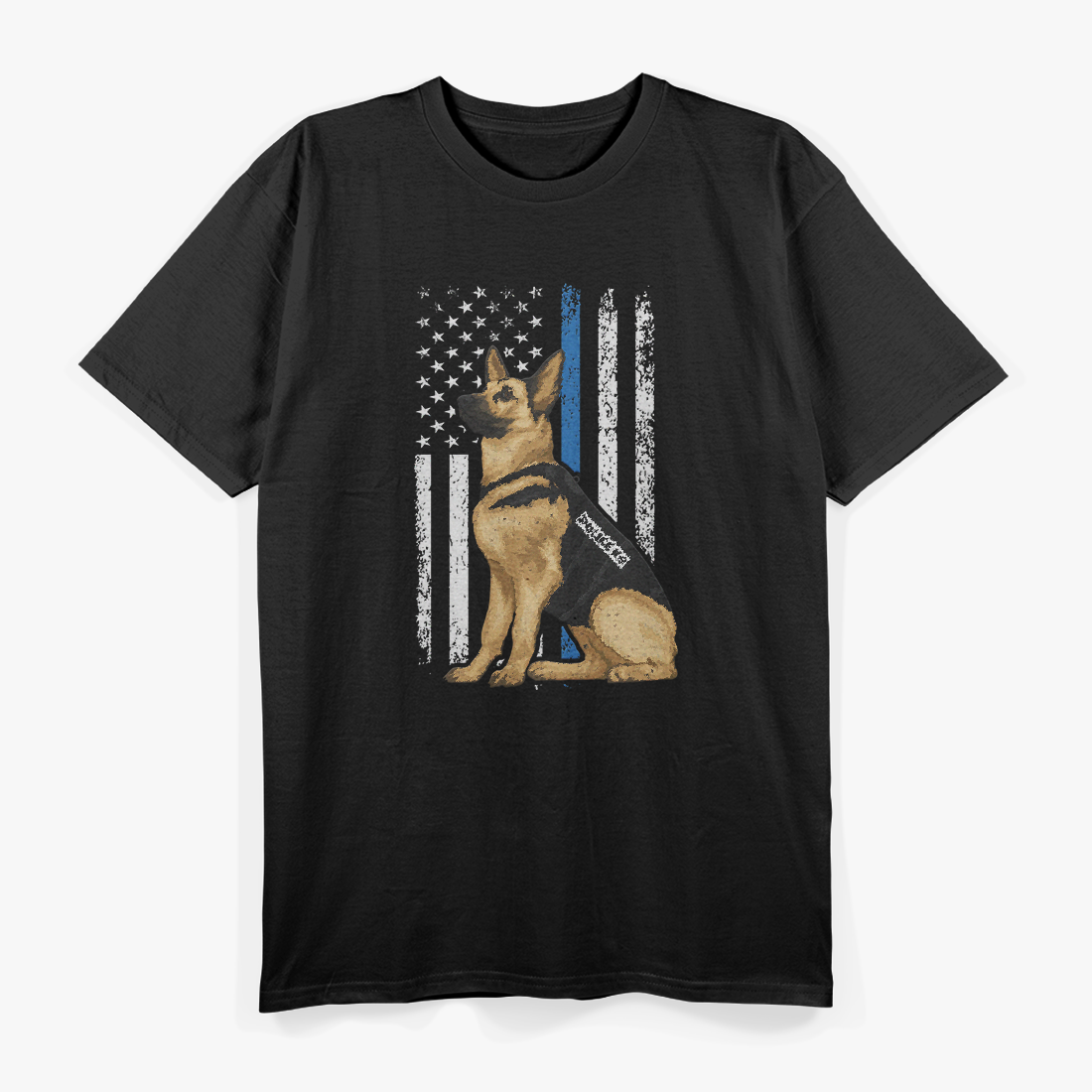 Police Service Dog K9 Unit Heroic Working Dog T-Shirt
