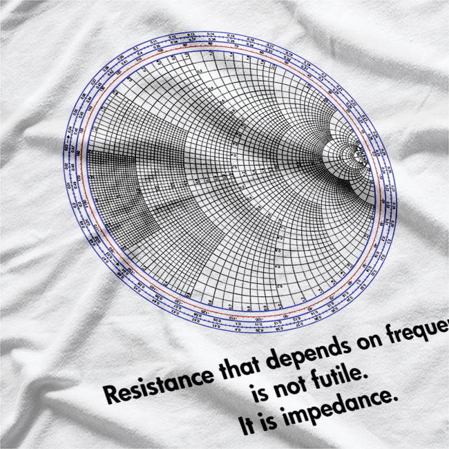 Radio Electrical Electronic Engineer Smith Chart T-Shirt