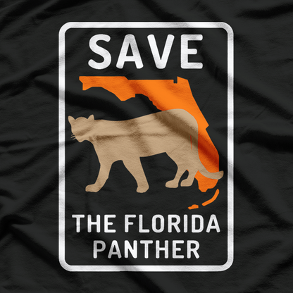 Save The Species Florida Panther Wildlife Conservation Support T-Shirt