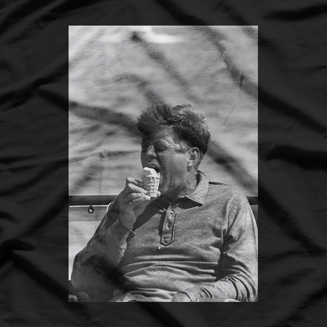JFK Shades & Ice Cream - Cool Vintage President T-Shirt