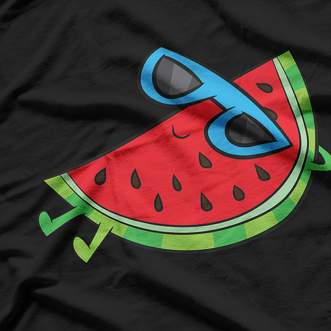 Sunglasses On Watermelon Funny T-Shirt