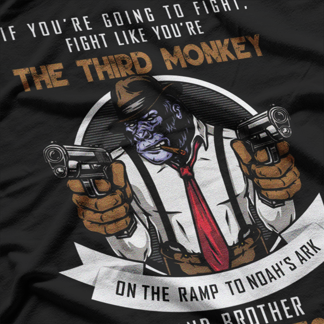 Fight Like a Monkey: Vintage Wild Warrior T-Shirt