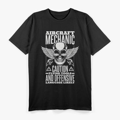 Aircraft Mechanic Flying Tools And Language Plane T-Shirt