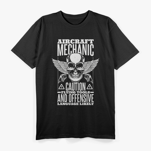 Aircraft Mechanic Flying Tools And Language Plane T-Shirt