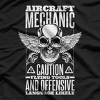 Aircraft Mechanic Flying Tools And Language Plane T-Shirt