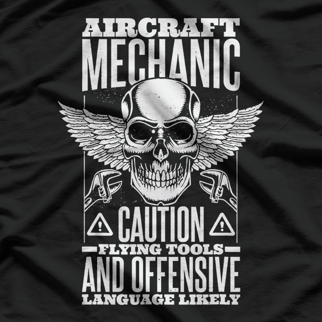 Aircraft Mechanic Flying Tools And Language Plane T-Shirt