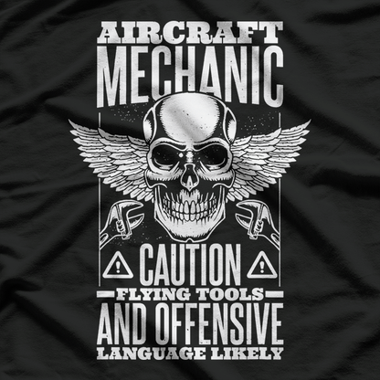 Aircraft Mechanic Flying Tools And Language Plane T-Shirt