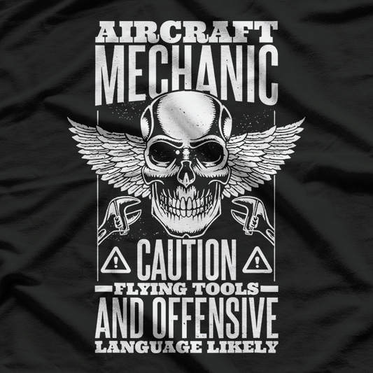 Aircraft Mechanic Flying Tools And Language Plane T-Shirt