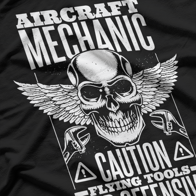 Aircraft Mechanic Flying Tools And Language Plane T-Shirt