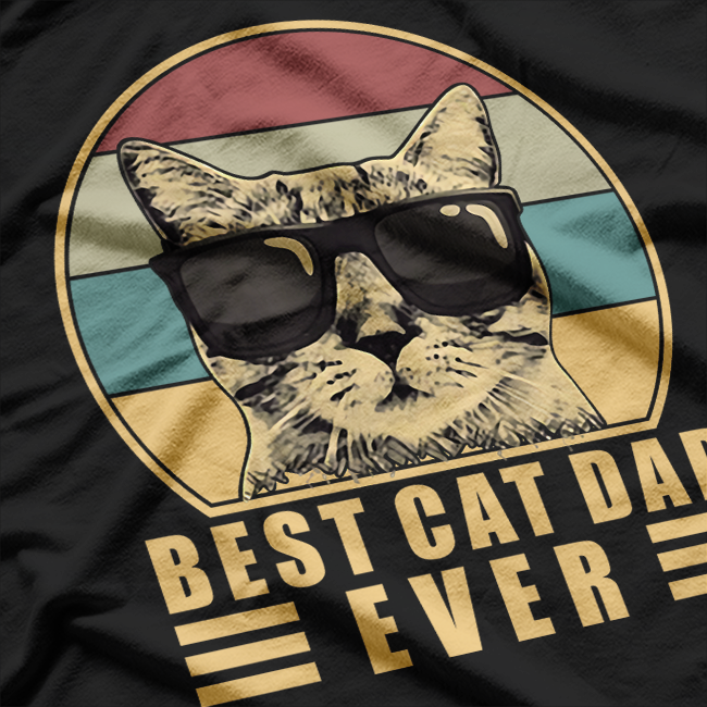 Best Cat Dad Ever Bump T-Shirt