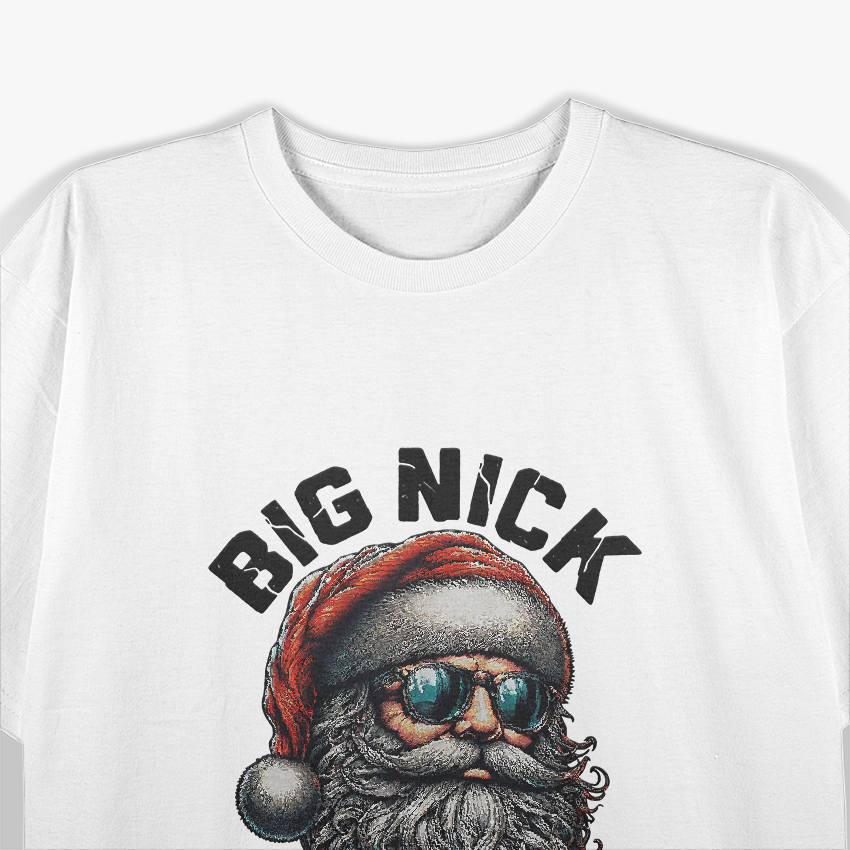 Big Nick Energy: Funny Christmas Santa T-Shirt