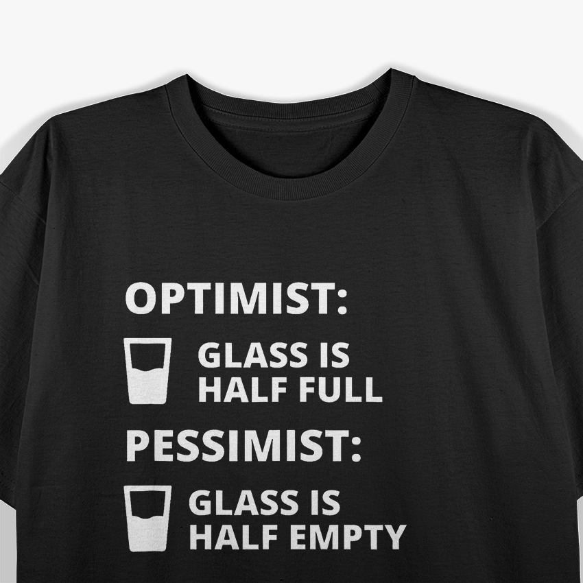Engineer Half Full Glass - Funny Engineering T-Shirt
