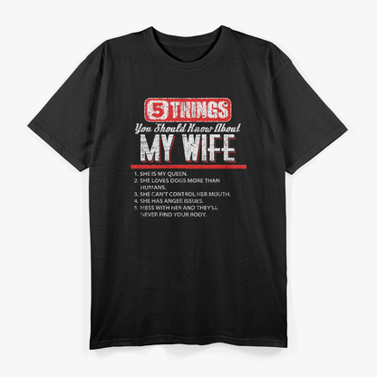 5 Things You Should Know About My Wife Funny T-Shirt