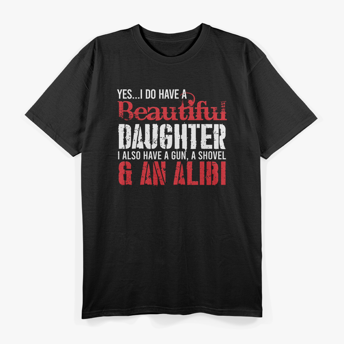 Gun Alibi Cool Sarcastic Humor T-Shirt