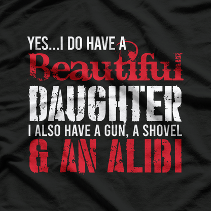 Gun Alibi Cool Sarcastic Humor T-Shirt