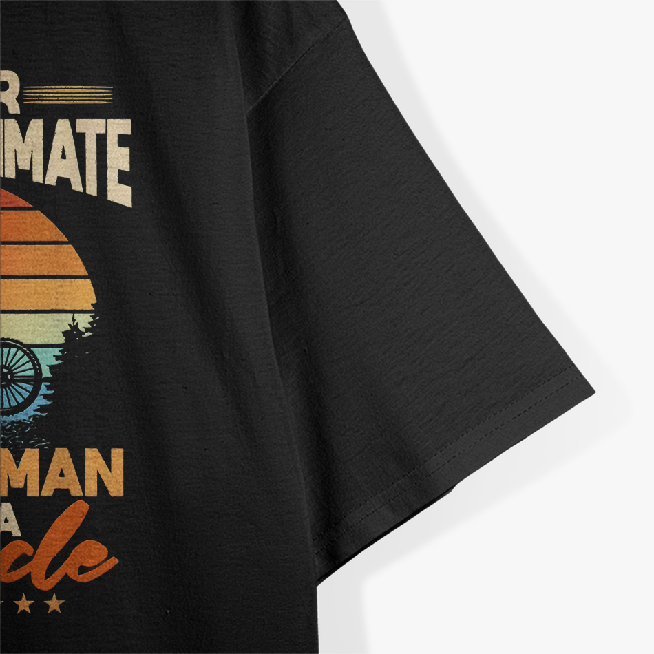 Retro Old Man on a Bicycle T-Shirt