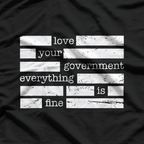 Redacted - Funny Conspiracy Theorist Satirical Humor T-Shirt