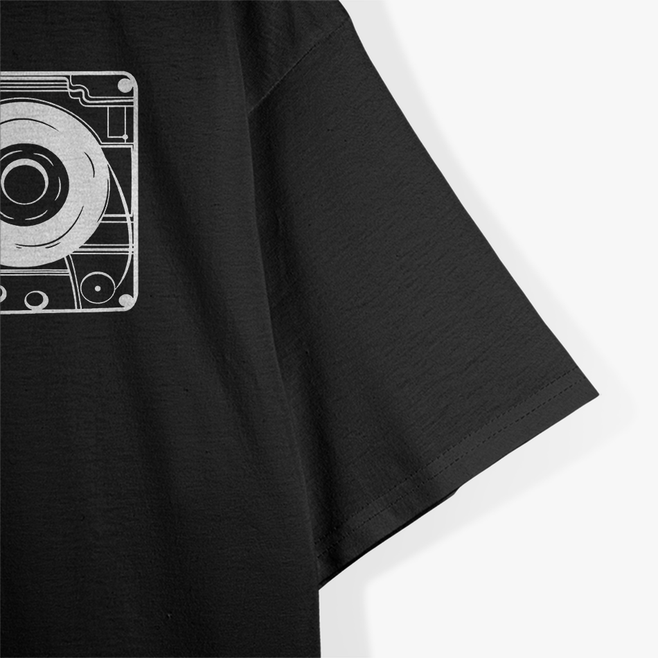 Retro Music Vintage Tape Graphic Sketch T-Shirt