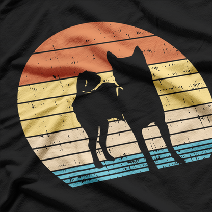 Retro Sunset Shiba Inu Silhouette Vintage Dog Lover T-Shirt