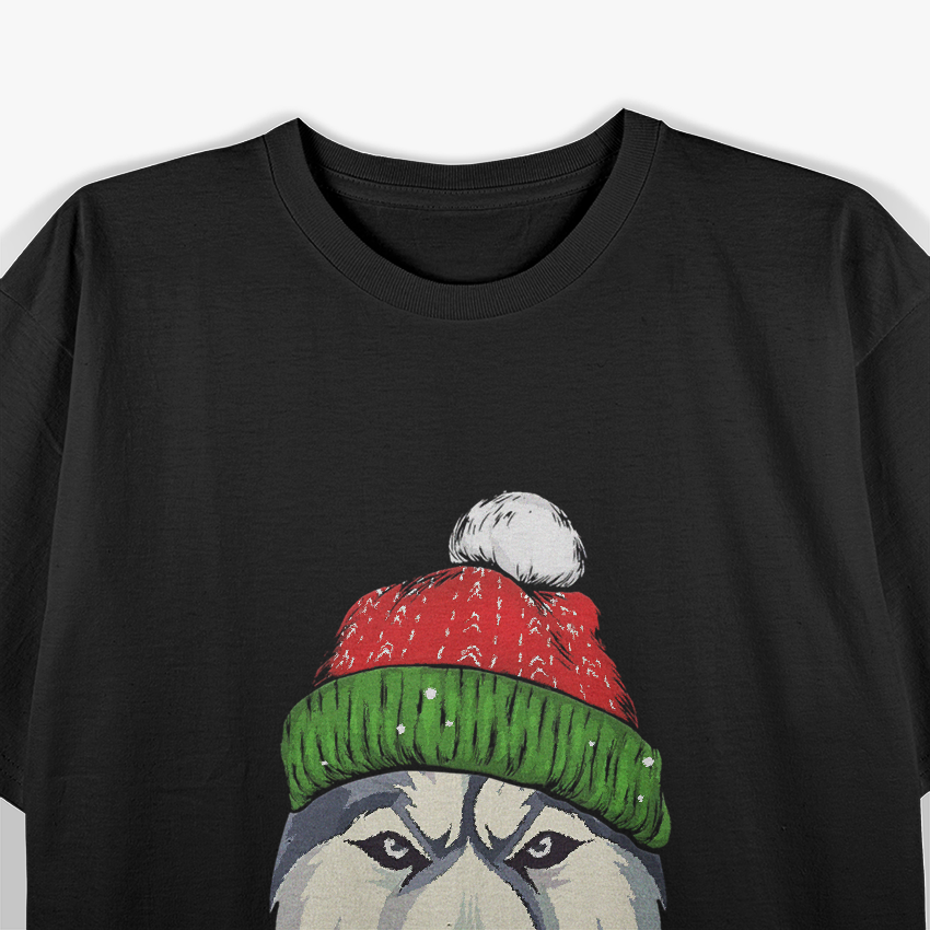 Husky Dog Christmas: Festive Winter T-Shirt