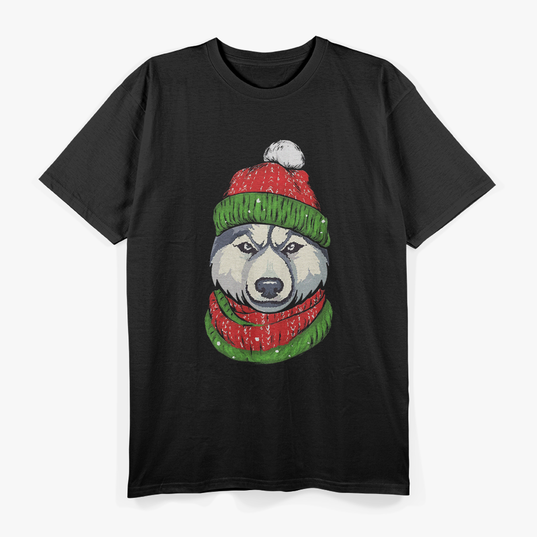 Husky Dog Christmas: Festive Winter T-Shirt