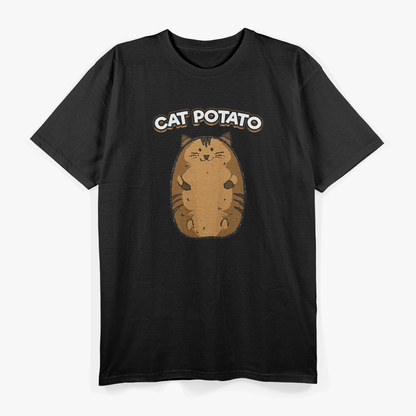 Funny Cat Potato Lazy Kitty Cute Humor T-Shirt