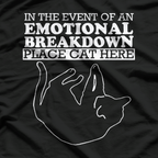 Funny Place Cat Here Arrow Humor T-Shirt