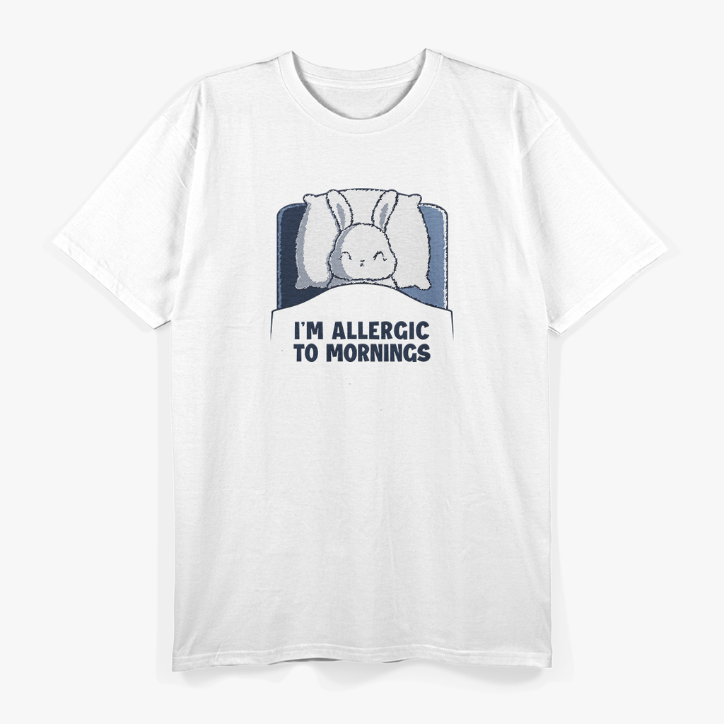 I'm Allergic to Mornings Funny Sleepy Anti-Morning Person T-Shirt