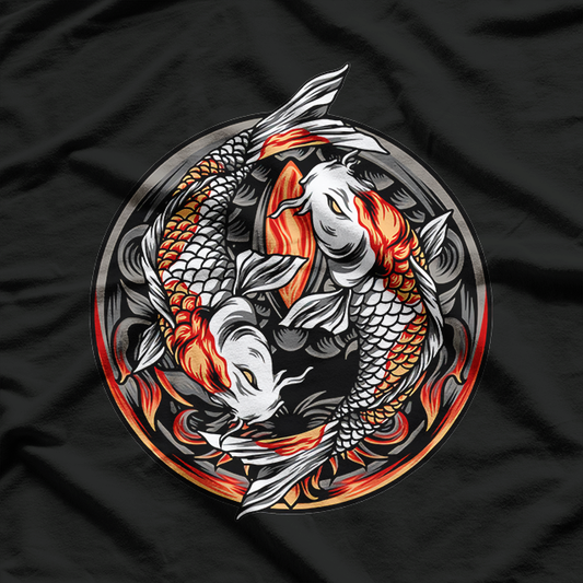 KOI Fish Cool Japanese Aesthetic Zen Art Lovers T-Shirt