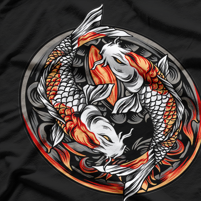 KOI Fish Cool Japanese Aesthetic Zen Art Lovers T-Shirt