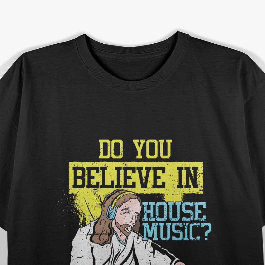 Music Jesus Techno Rave DJ Graphic T-Shirt