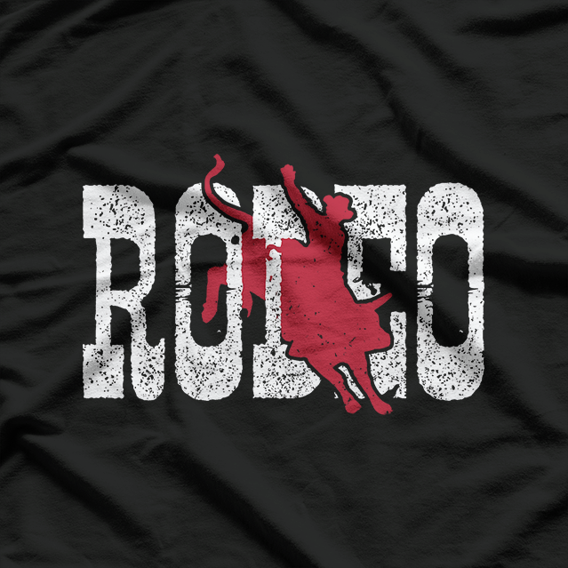 Vintage Rodeo Bull Rider - Western Cowboy Spirit T-Shirt