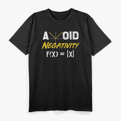 Avoid Negativity Clever Funny Equation T-Shirt